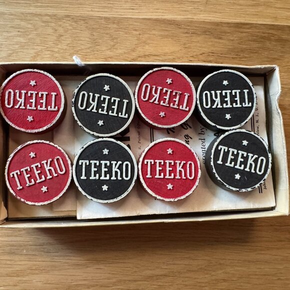 Vintage John Scarne Teeko Strategy Board Game & Token Markers, Copyright 1952 - Picture 6 of 16